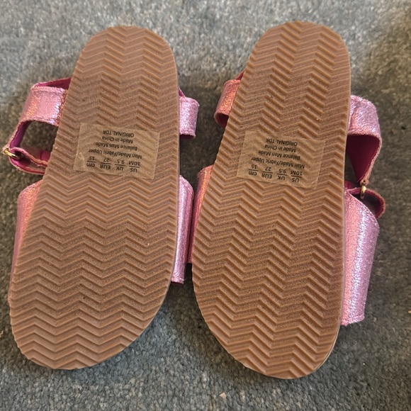 Pink Glitter Kids Sandals size 10 NWT - Picture 2 of 4